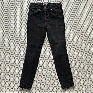 Free People Black Dark Wash Denim Womens Size‎ 27 (61855-16515125)